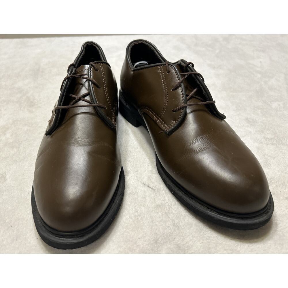 CAPPS Women's AGSU Dress Shoes Army Green Service Uniform Size 9.5 W Brown